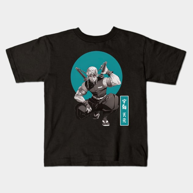 Uzui Tengen Kids T-Shirt by AinisticGina